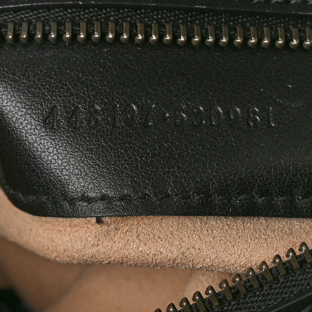 Calfskin Matelasse Small GG Marmont Shoulder Bag Black