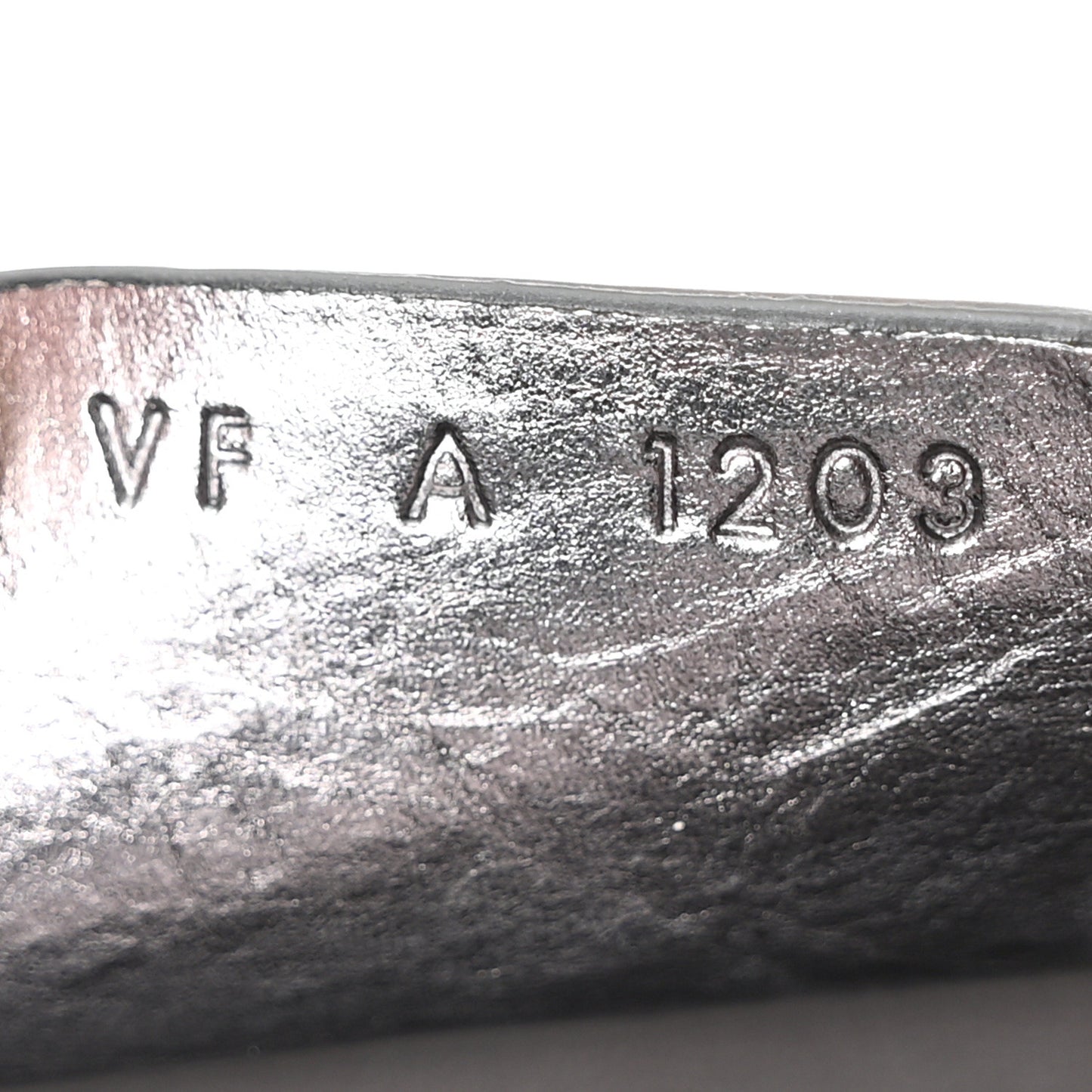 Laminated Lambskin Micro Shark Lock Bucket Bag Silvery Grey