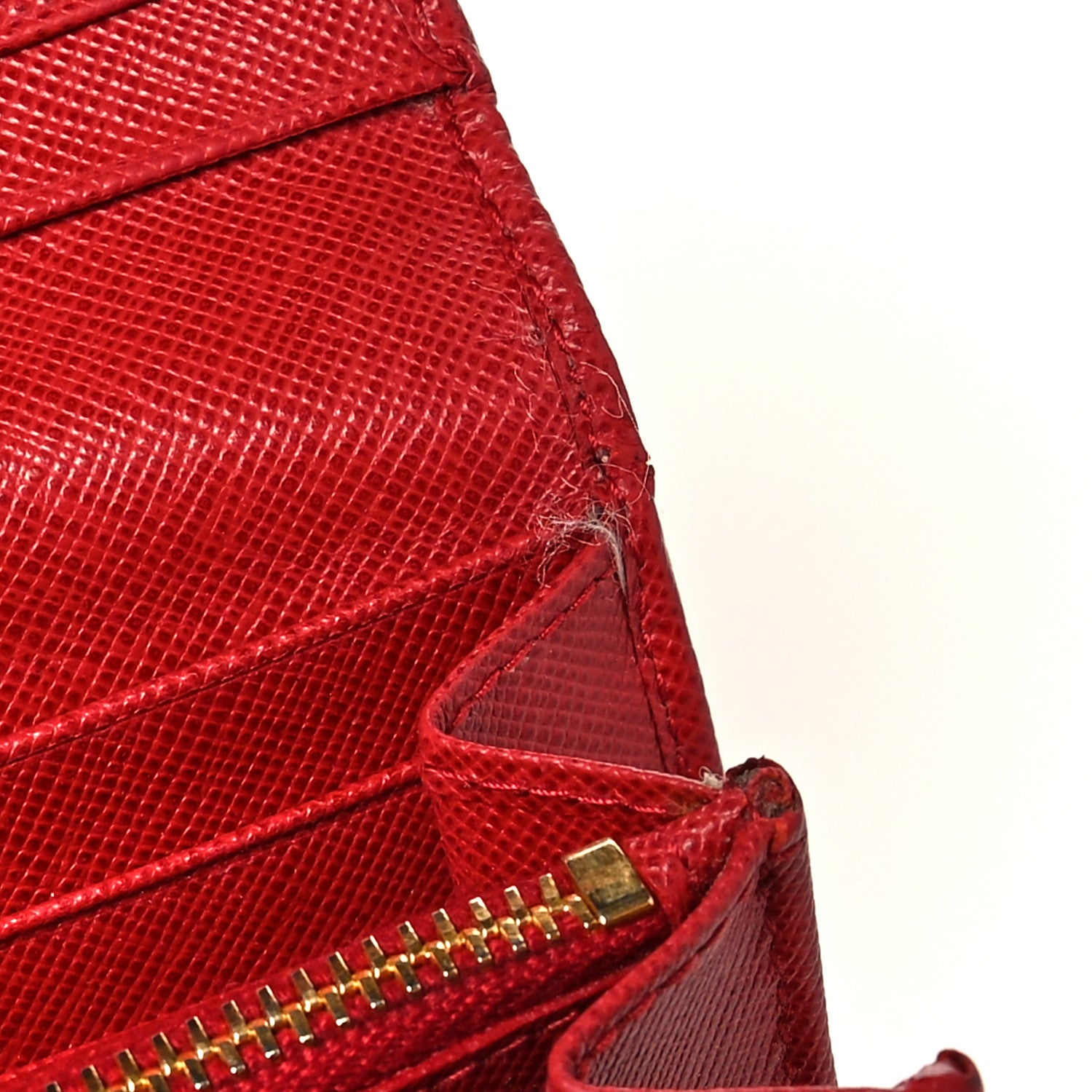 Prada Saffiano Metal Continental Flap Wallet Fuoco 14 of 14