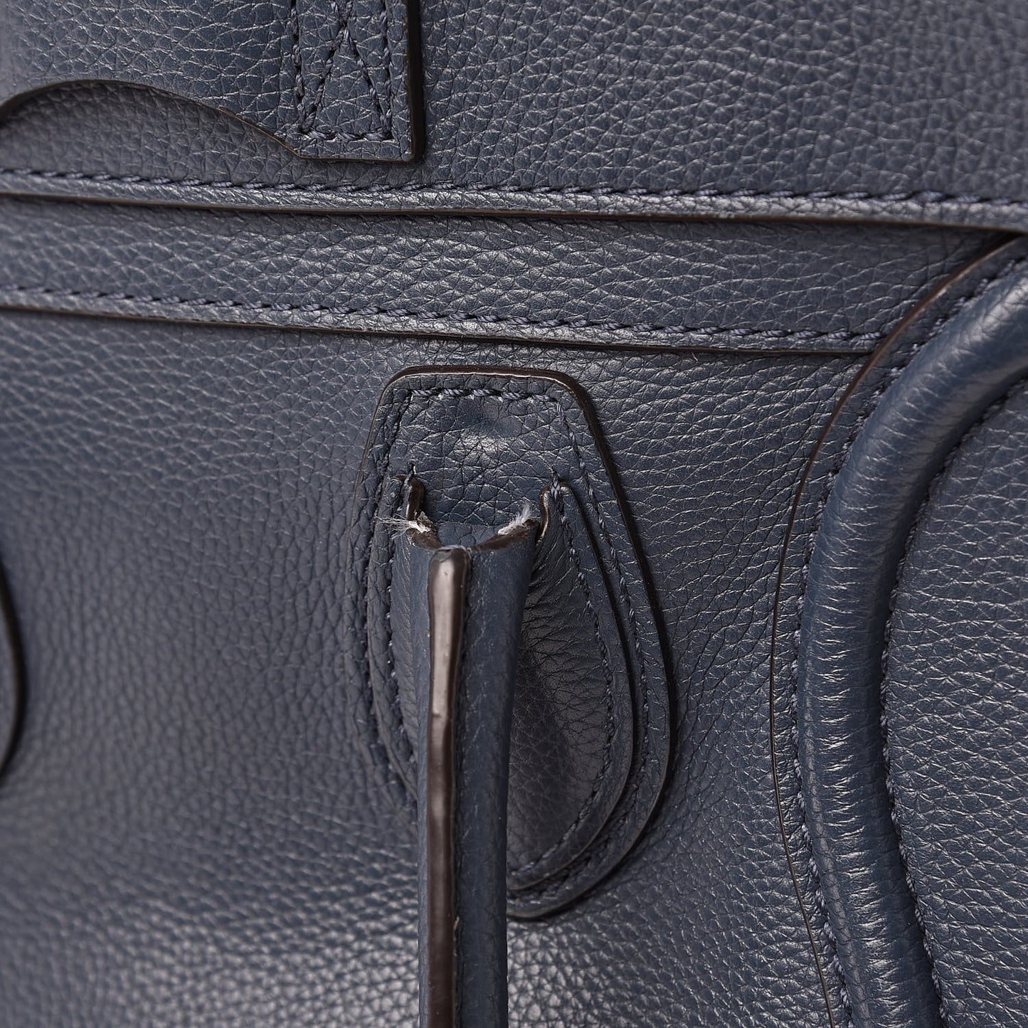 Drummed Calfskin Micro Luggage Orage