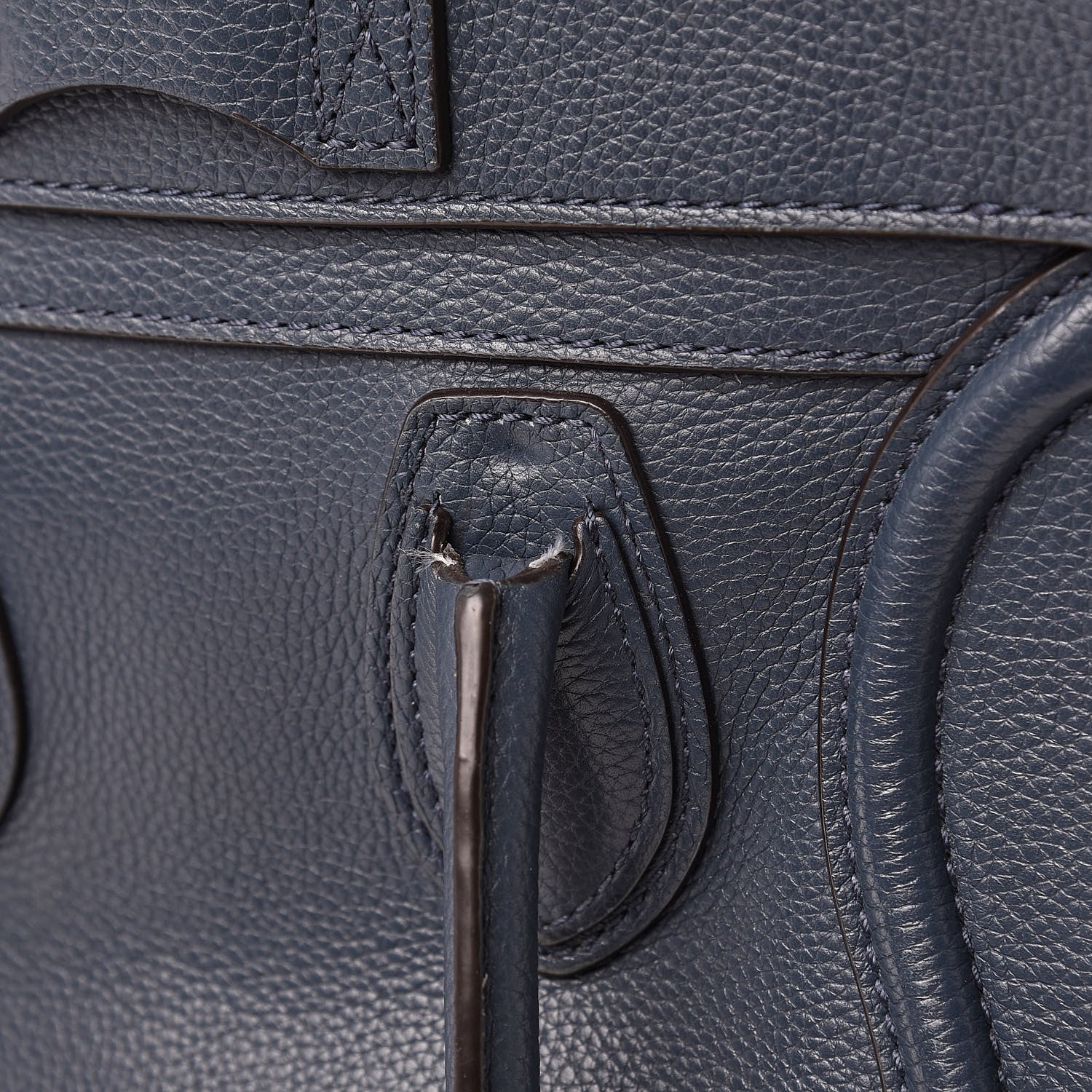 Celine Drummed Calfskin Micro Luggage Orage 17 of 17