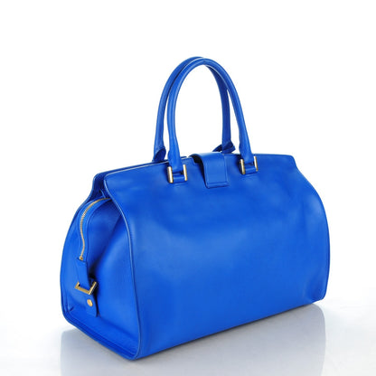 Saint Laurent Calfskin Medium Classic Y Cabas Blue Majorelle 3 of 7