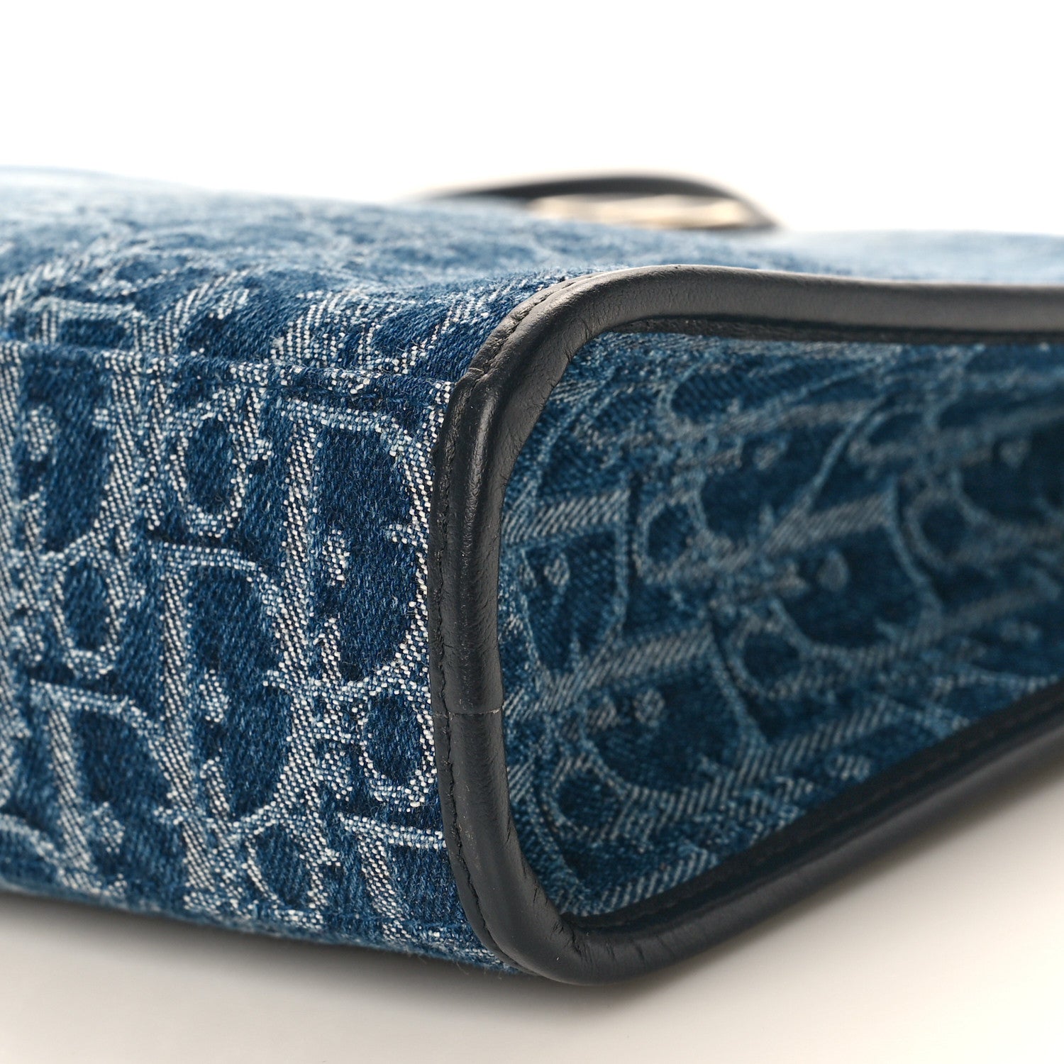 Christian Dior Denim Oblique 30 Montaigne Dea Pouch Blue 1523168