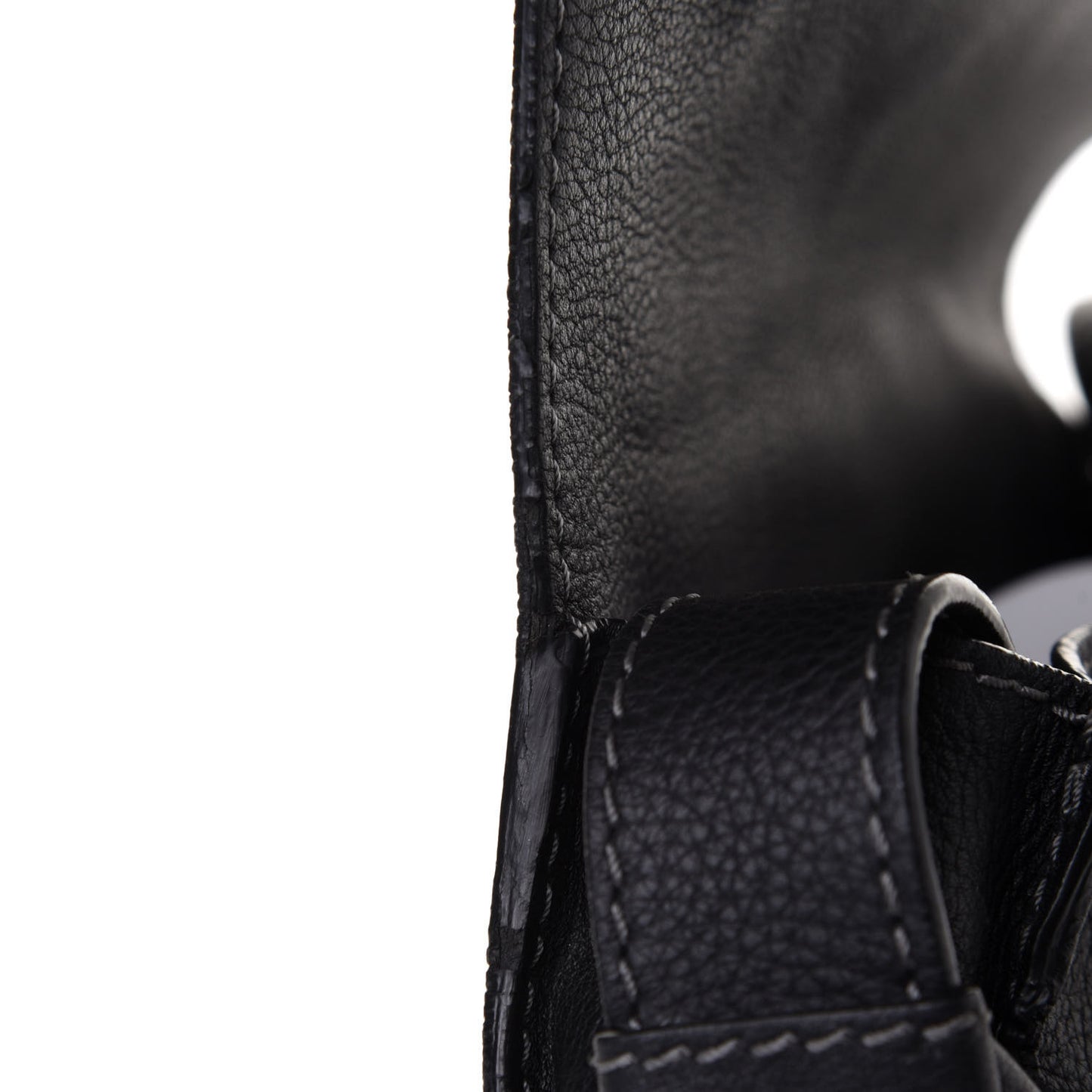 Calfskin Medium Marcie Round Crossbody Bag Black