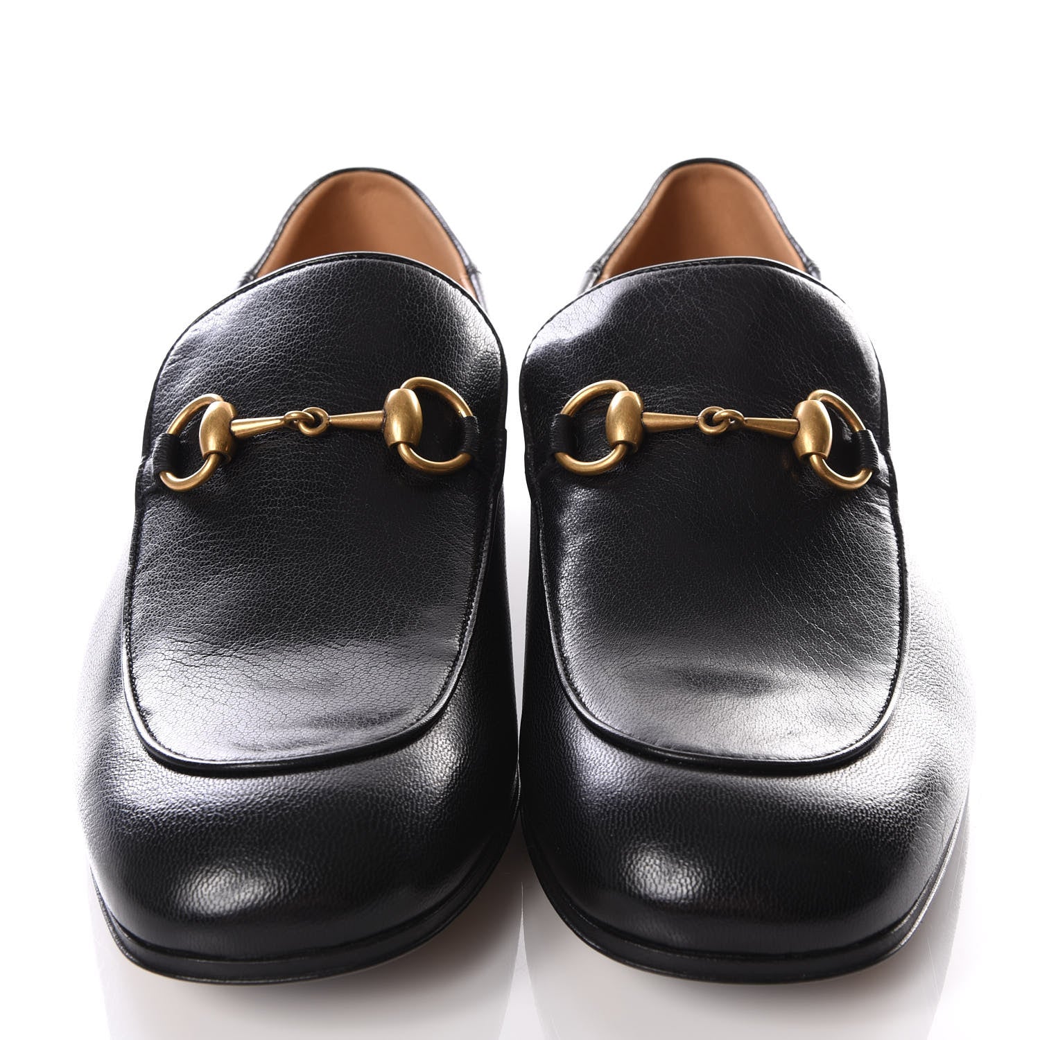 Gucci Goatskin Mens Horsebit Loafers 8.5 Black 3 of 8