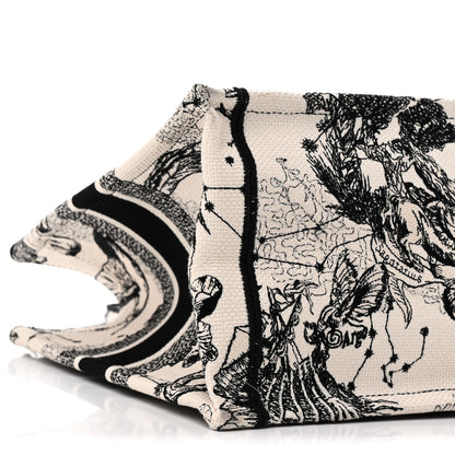 Christian Dior Canvas Zodiac Toile De Jouy Embroidered Medium Book Tote Latte 9 of 10