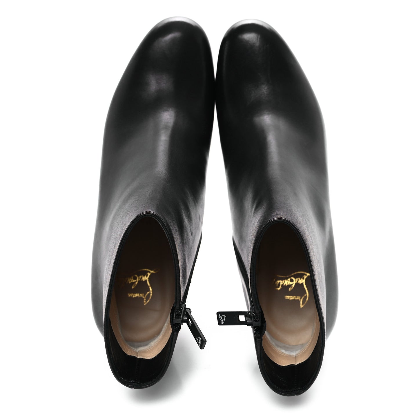 Calfskin Bas Relief Pietra 85 Ankle Boots 38.5 Black