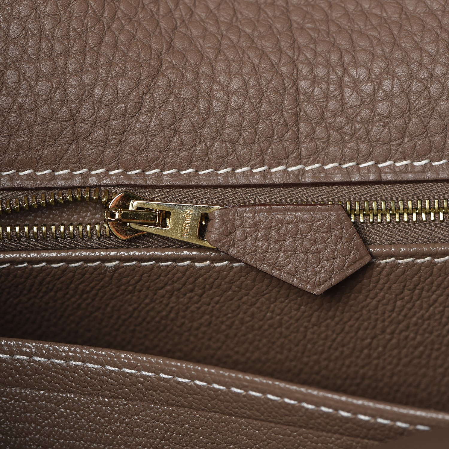 Hermes Togo Kelly Retourne 40 Etoupe 11 of 34