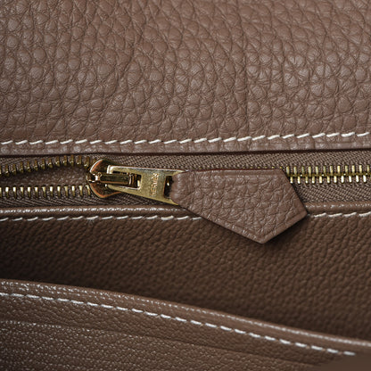 Hermes Togo Kelly Retourne 40 Etoupe 11 of 34