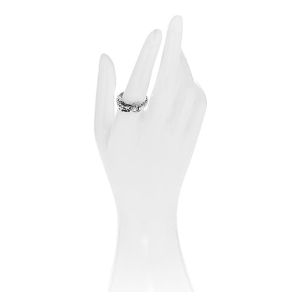 John Hardy Sterling Silver Diamond Naga Dragon Head Ring 56 7.5 2 of 4