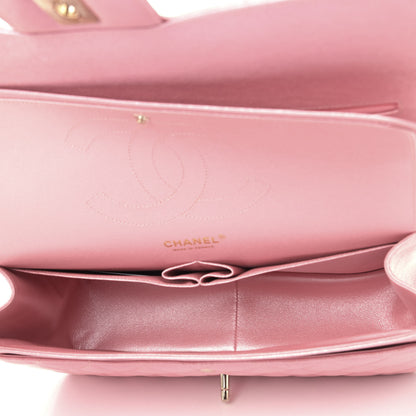 Chanel Iridescent Caviar Quilted Jumbo Double Flap Rose Pink 4 of 9