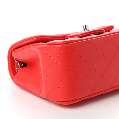 Chanel Lambskin Quilted Mini Square Flap Red 6 of 11