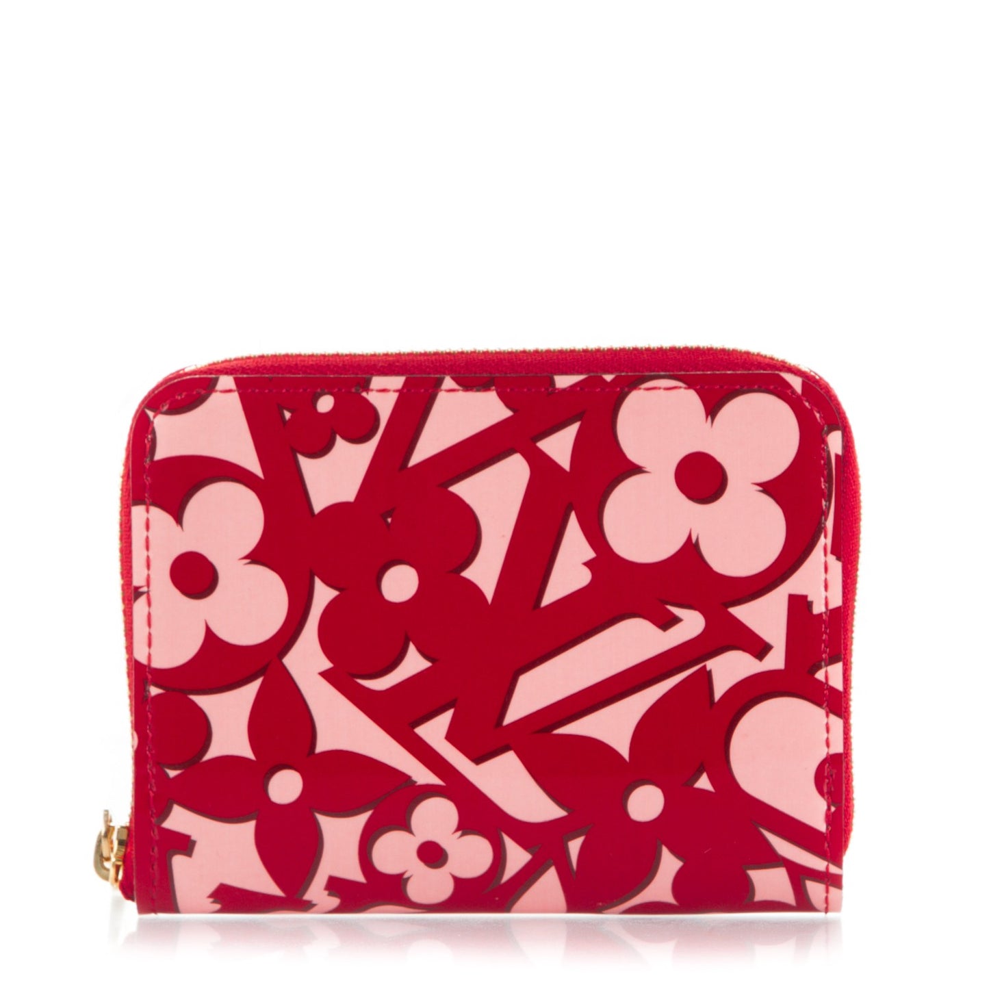 Patent Sweet Monogram Zippy Coin Purse Pomme D'Amour