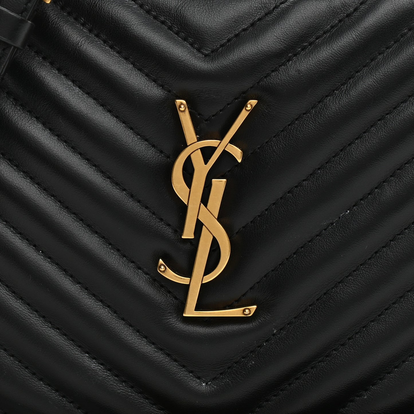 Calfskin Matelasse Monogram Lou Camera Bag Black