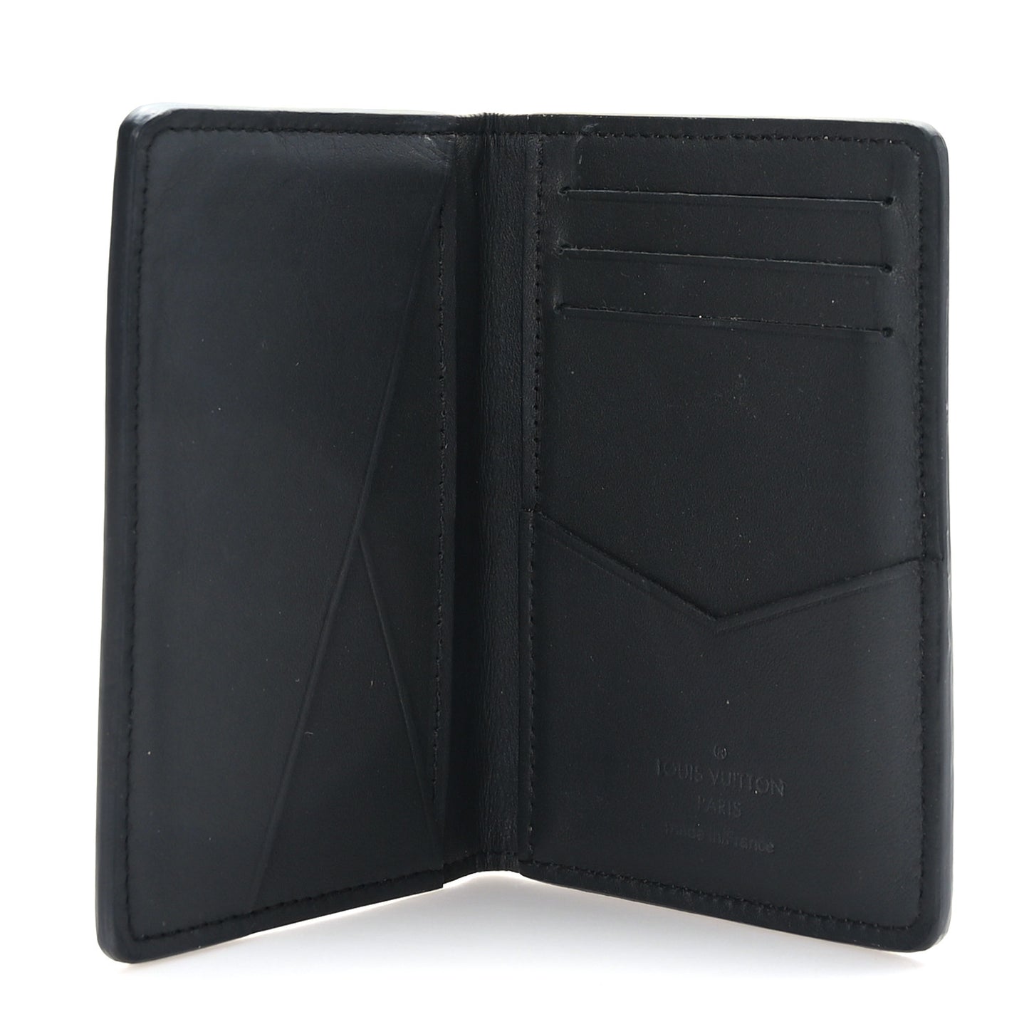 Calfskin Monogram Shadow Pocket Organizer Black