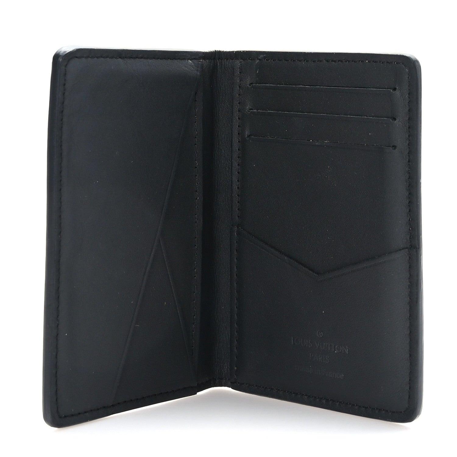 Louis Vuitton Calfskin Monogram Shadow Pocket Organizer Black 5 of 6