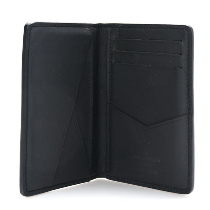 Louis Vuitton Calfskin Monogram Shadow Pocket Organizer Black 5 of 6