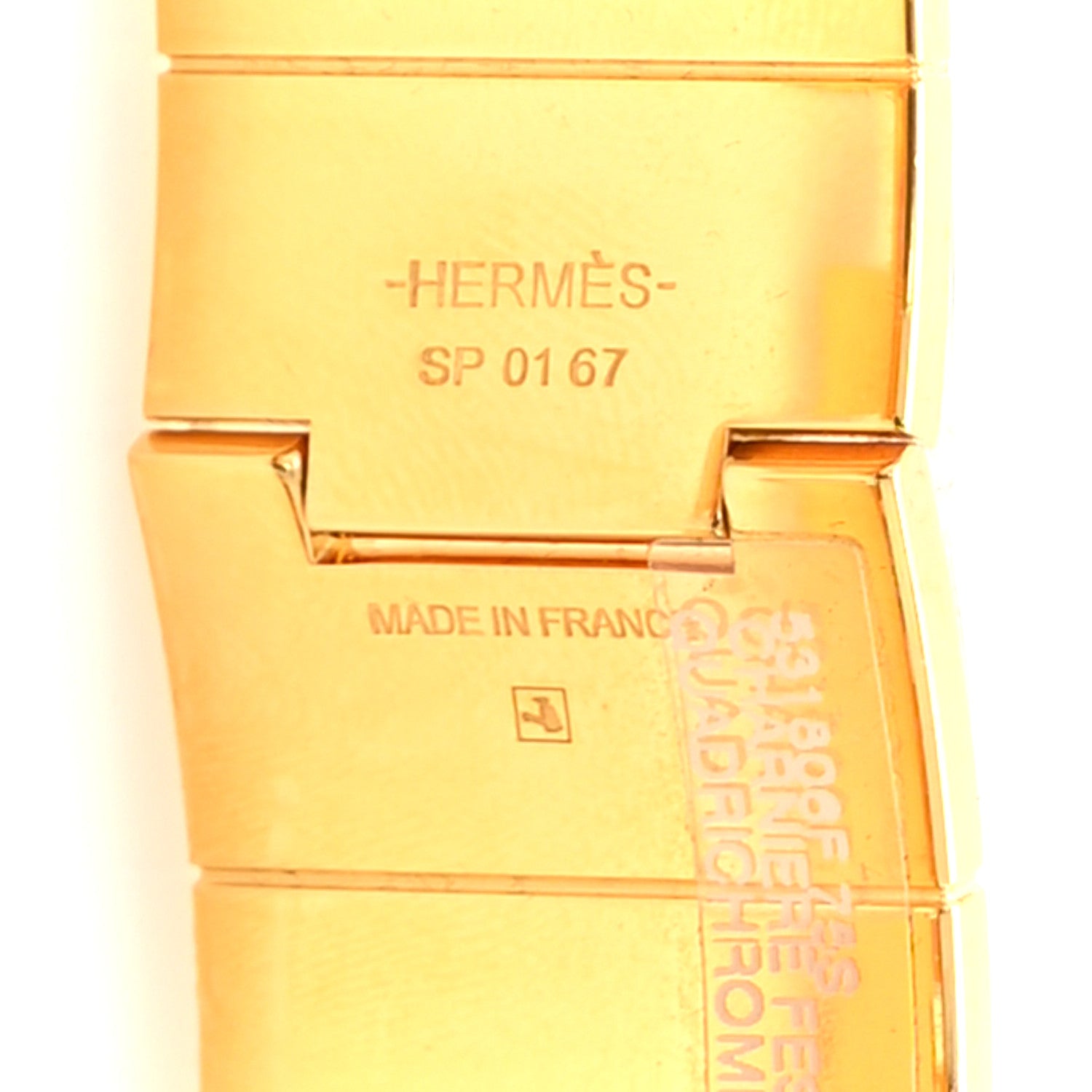 Hermes Enamel Printed Charniere Festival Des Ama Quadrichrome Wide Hinged Bracelet L 5 of 5