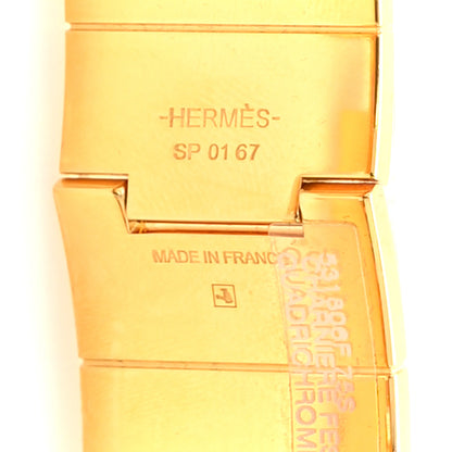 Hermes Enamel Printed Charniere Festival Des Ama Quadrichrome Wide Hinged Bracelet L 5 of 5
