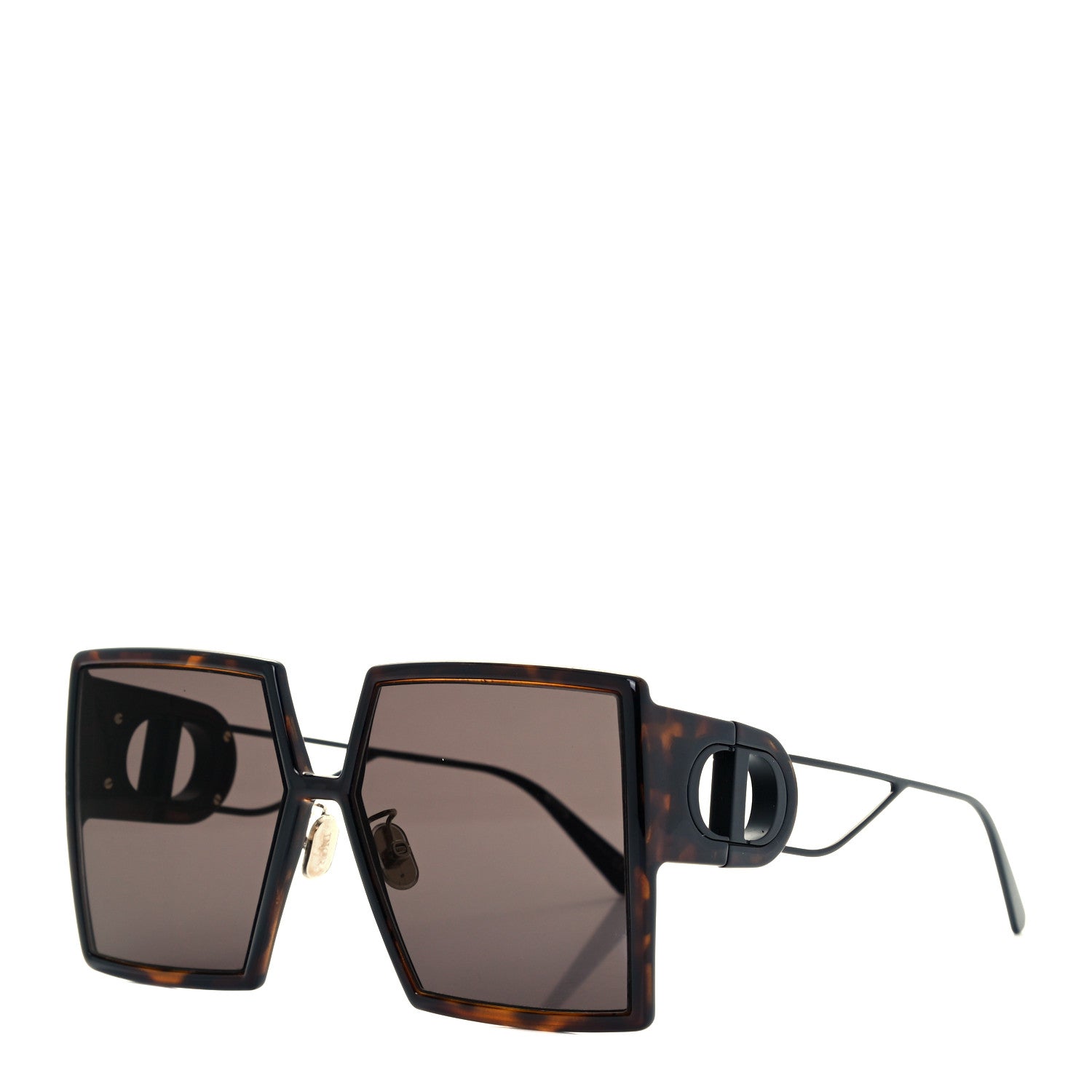 Christian Dior Acetate Square 30 Montaigne Sunglasses Tortoise 1 of 8