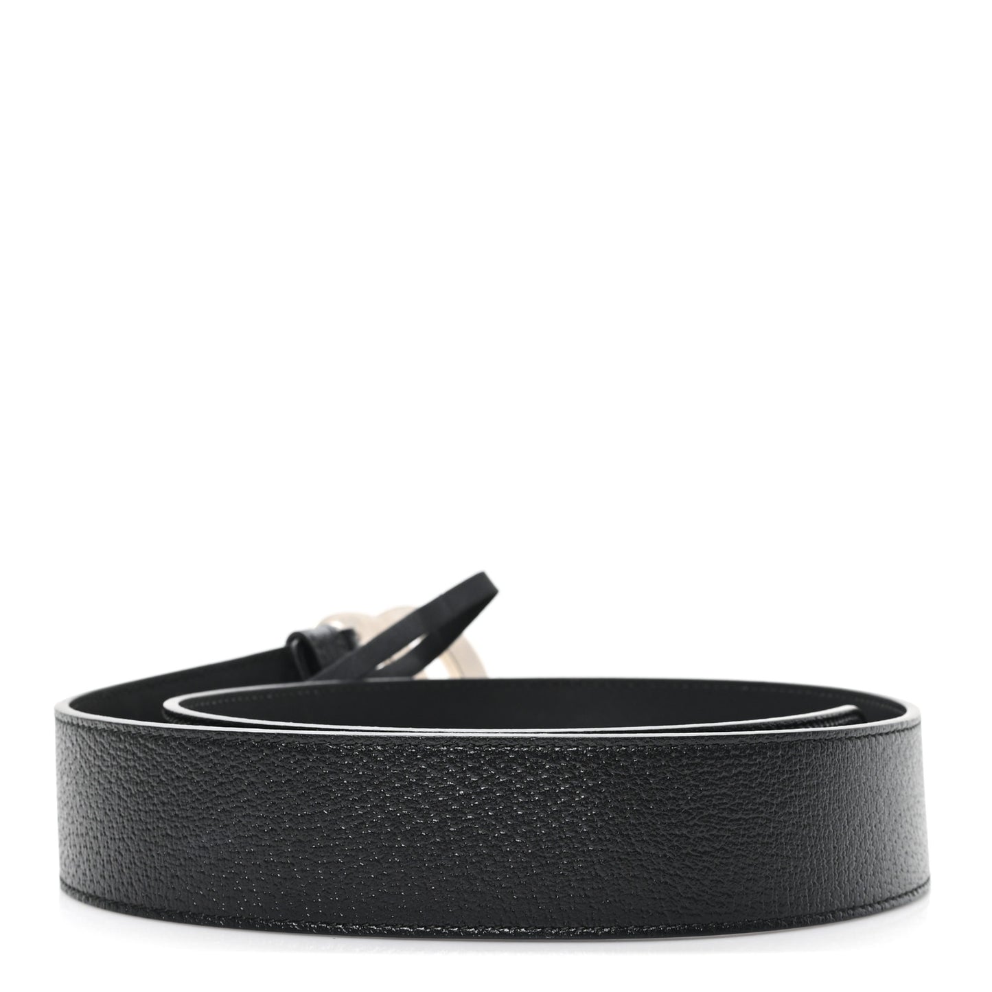 Textured Calfskin Double G 40mm Belt 80 32 Black