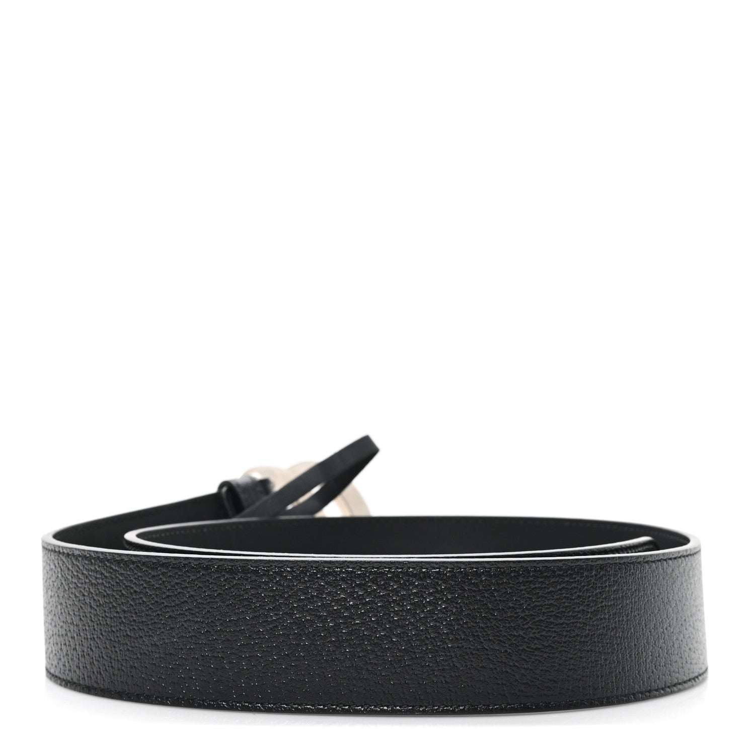 Gucci Textured Calfskin Double G 40mm Belt 80 32 Black 2 of 4