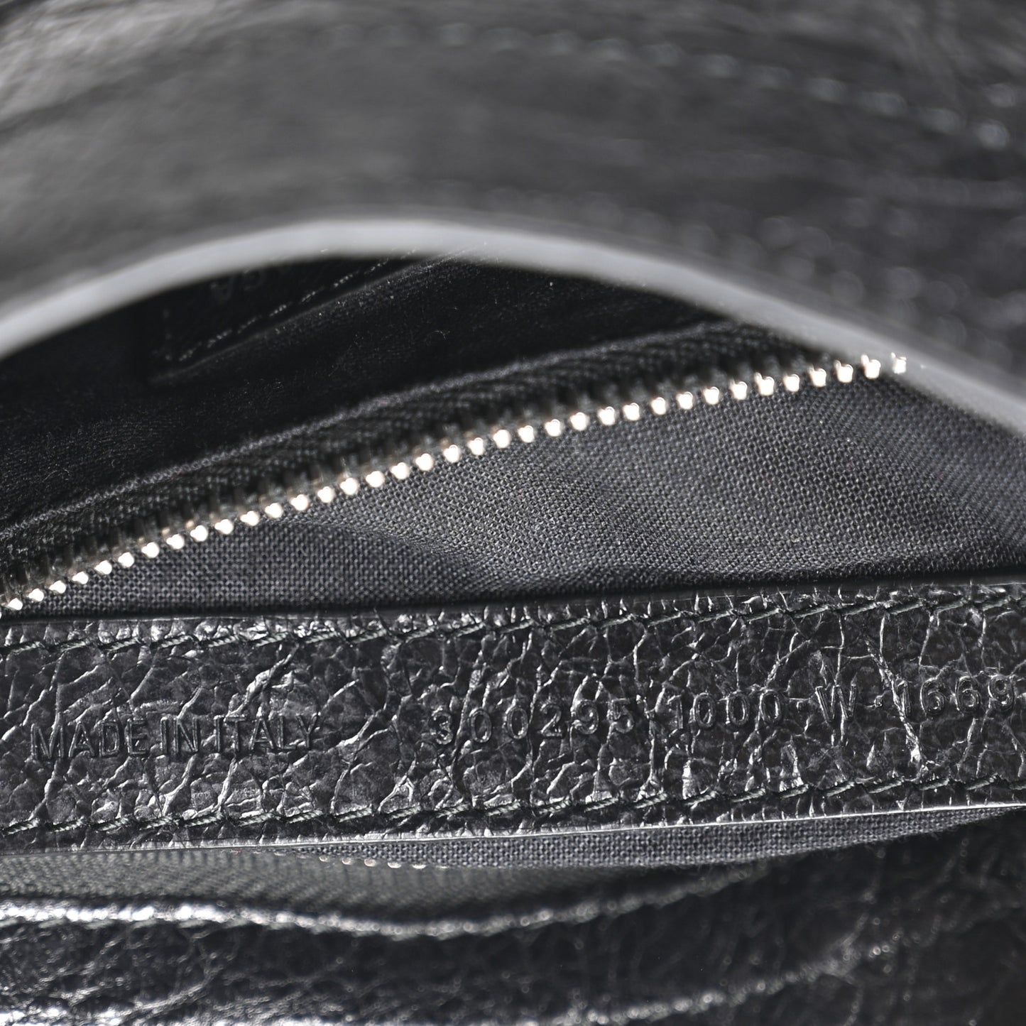 Agneau Classic Silver Hardware Mini City Black