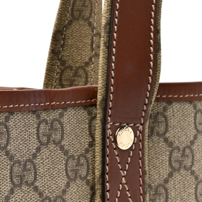 Gucci GG Plus Monogram Small Signature Web Loop Vertical Tote Light Brown 13 of 15