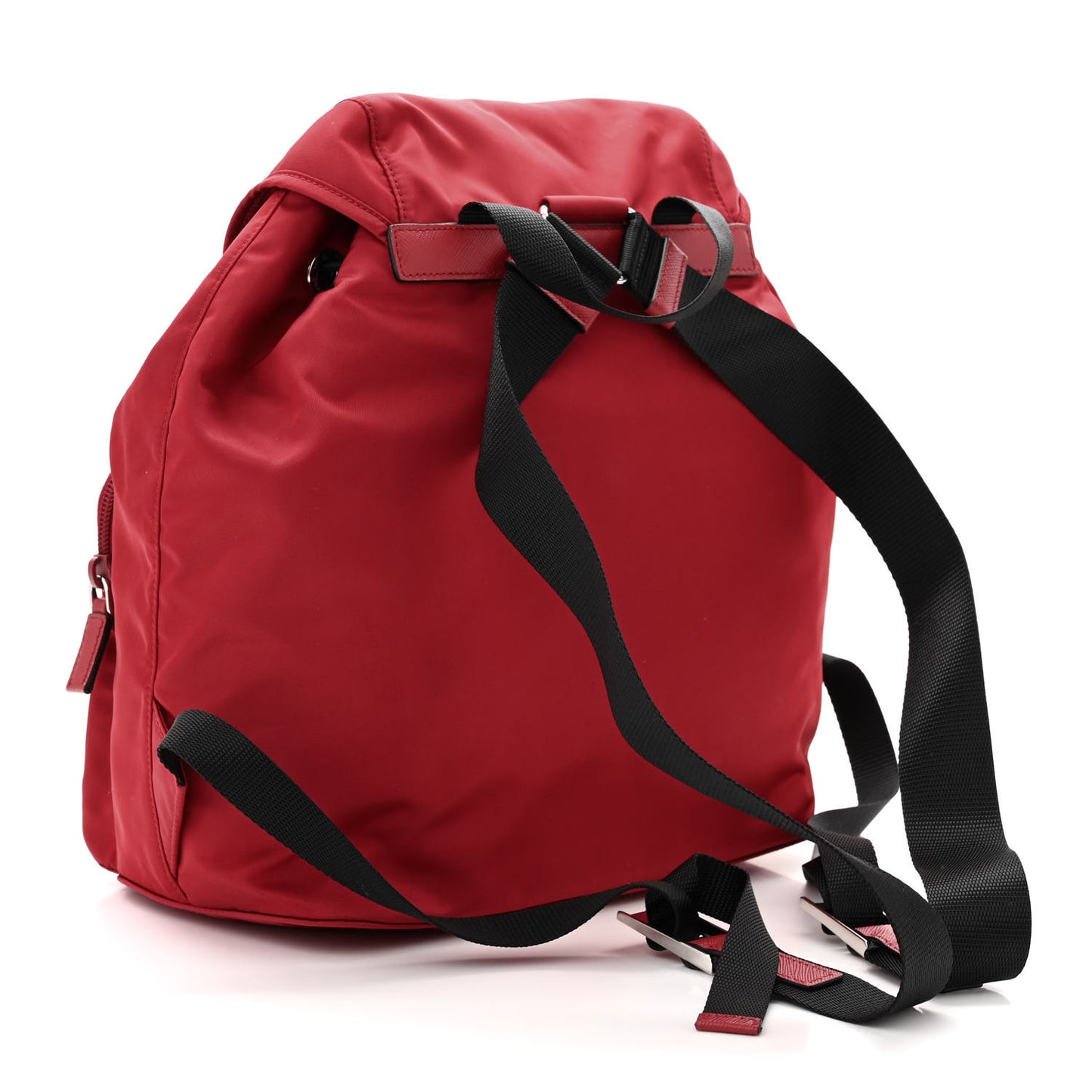 Tessuto Nylon Saffiano Vela Medium Backpack Fuoco