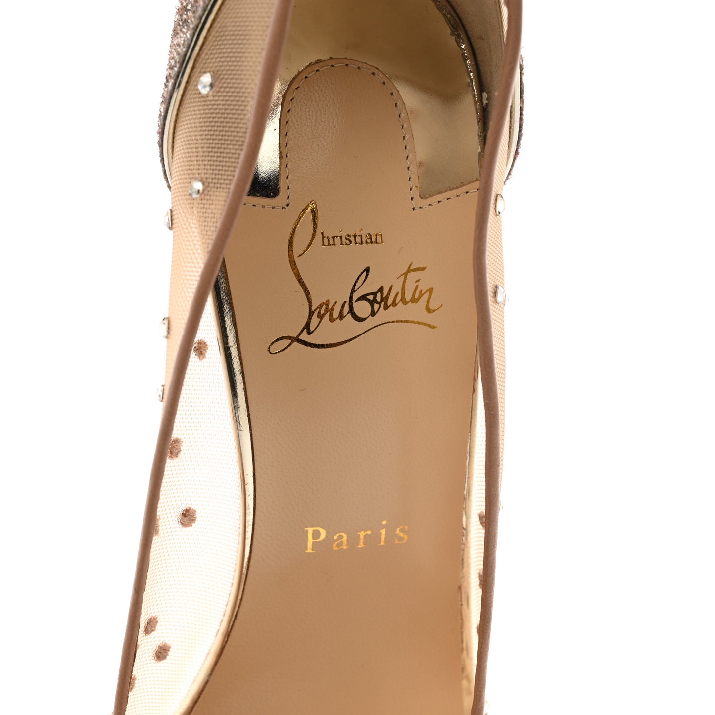 Rete Glitter Mini Specchio Strass Follies 100 Pumps 40 Pearl