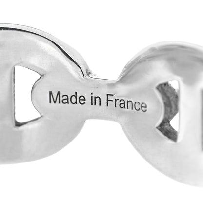 Hermes Sterling Silver MM Chaine d'Ancre Enchainee Cuff Bracelet SH 7 of 12