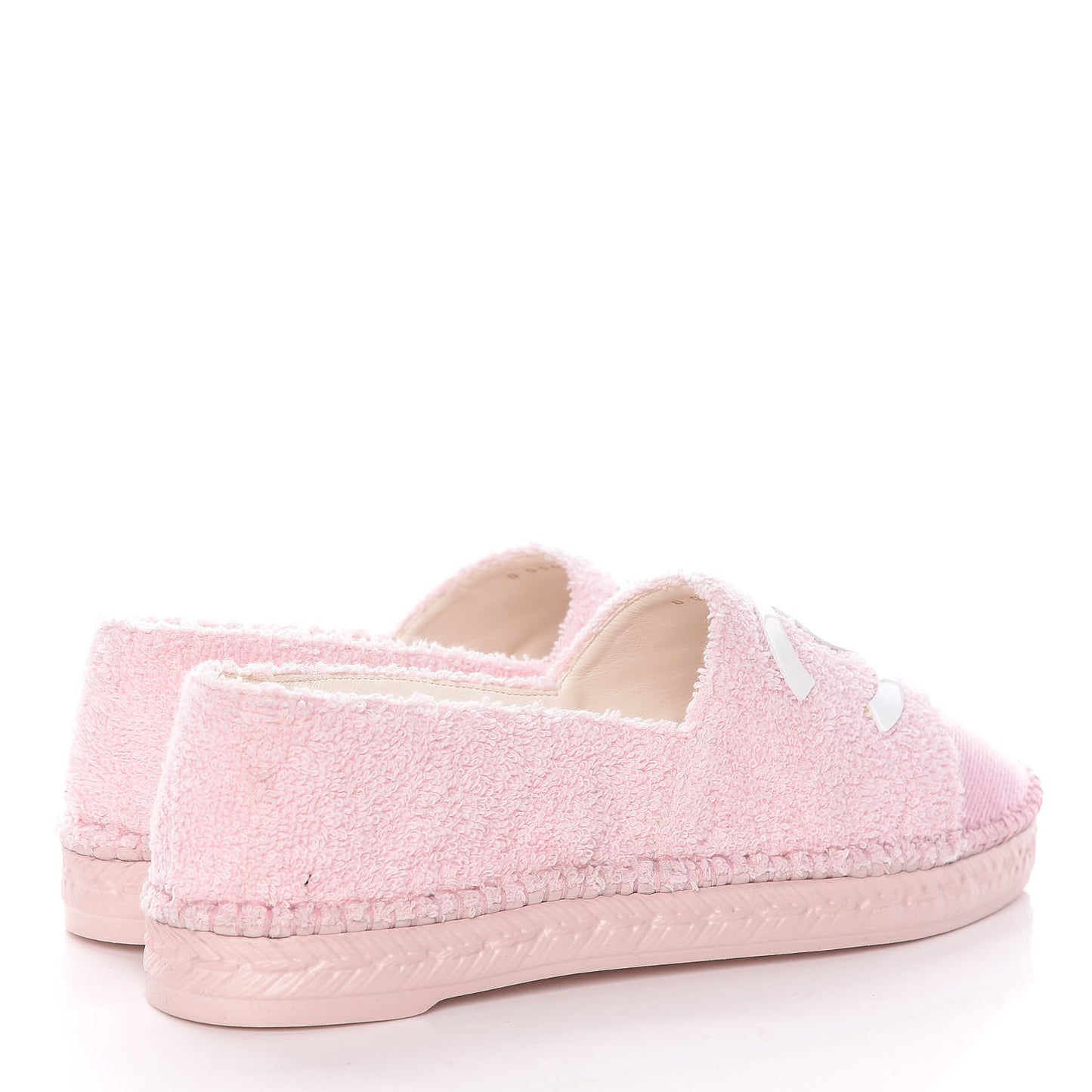 Terry Grosgrain CC Espadrilles 37 Pink