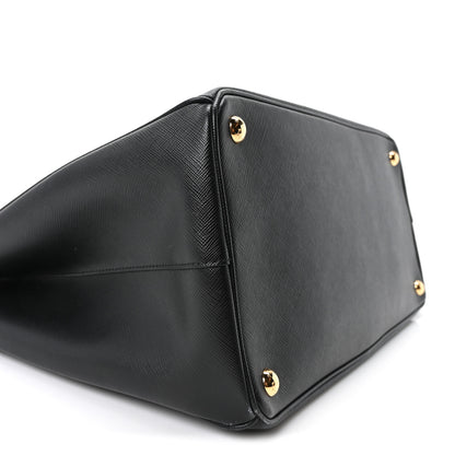 Prada Saffiano Lux Large Galleria Double Zip Tote Black 9 of 10