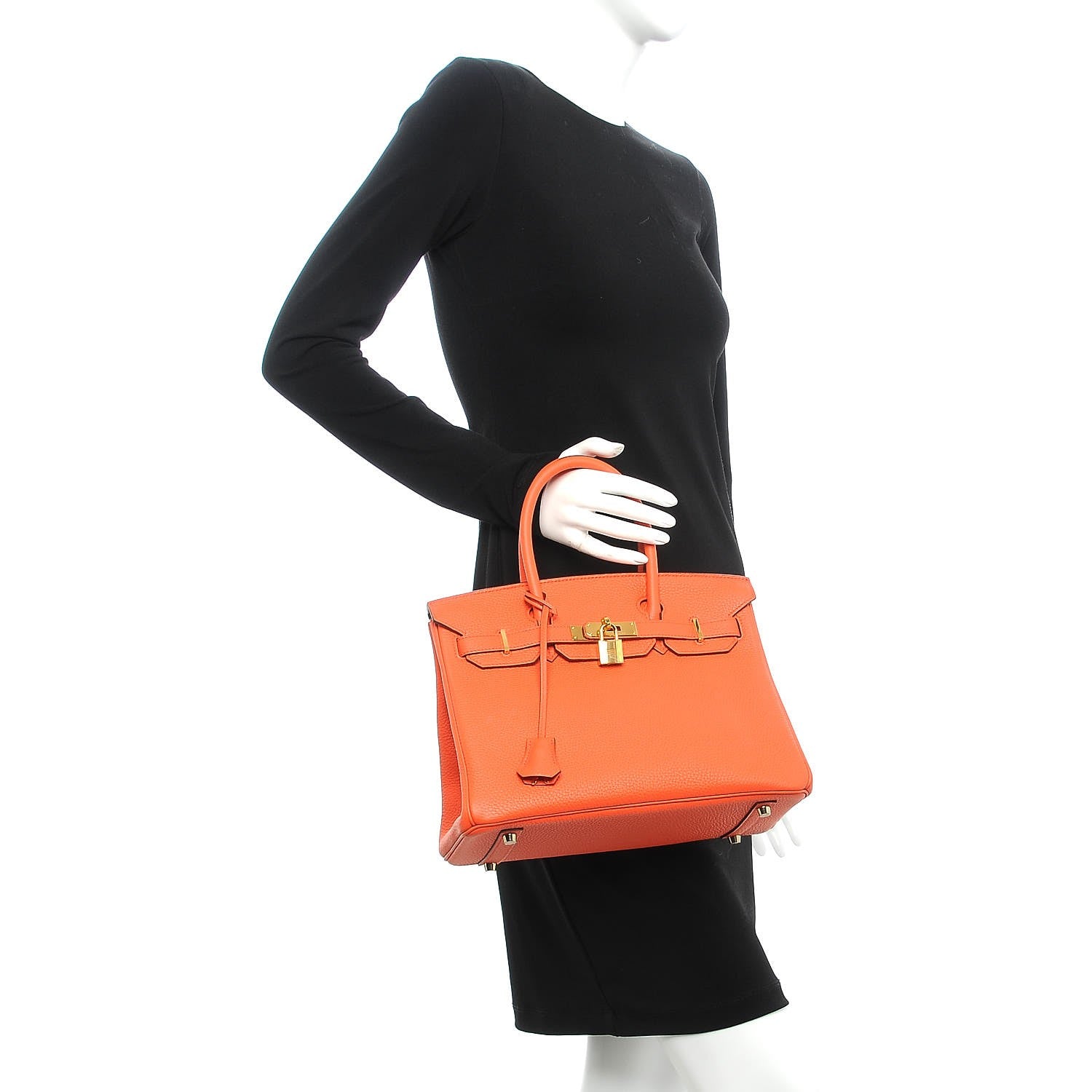 Hermes Togo Birkin 30 Orange Poppy 2 of 32