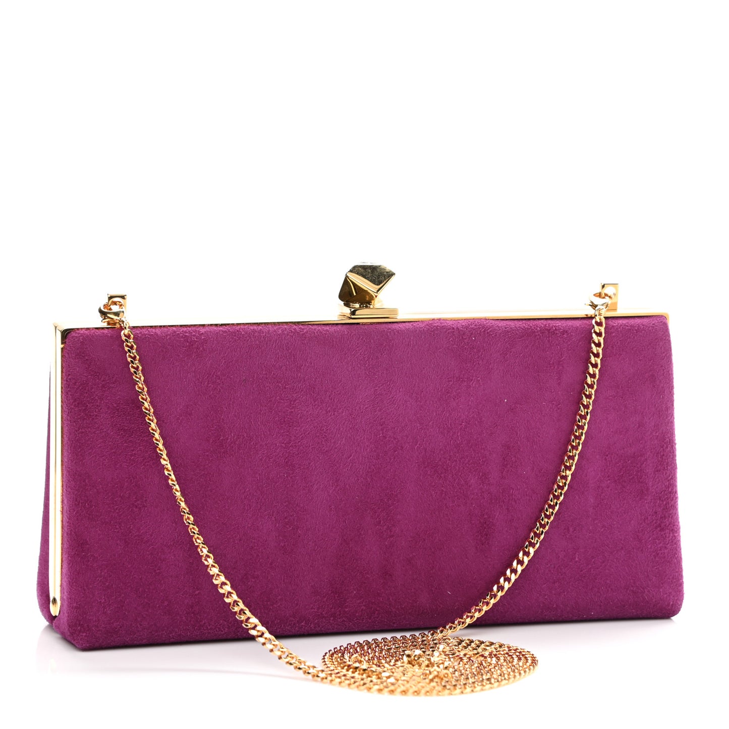 Suede Clutch Purple