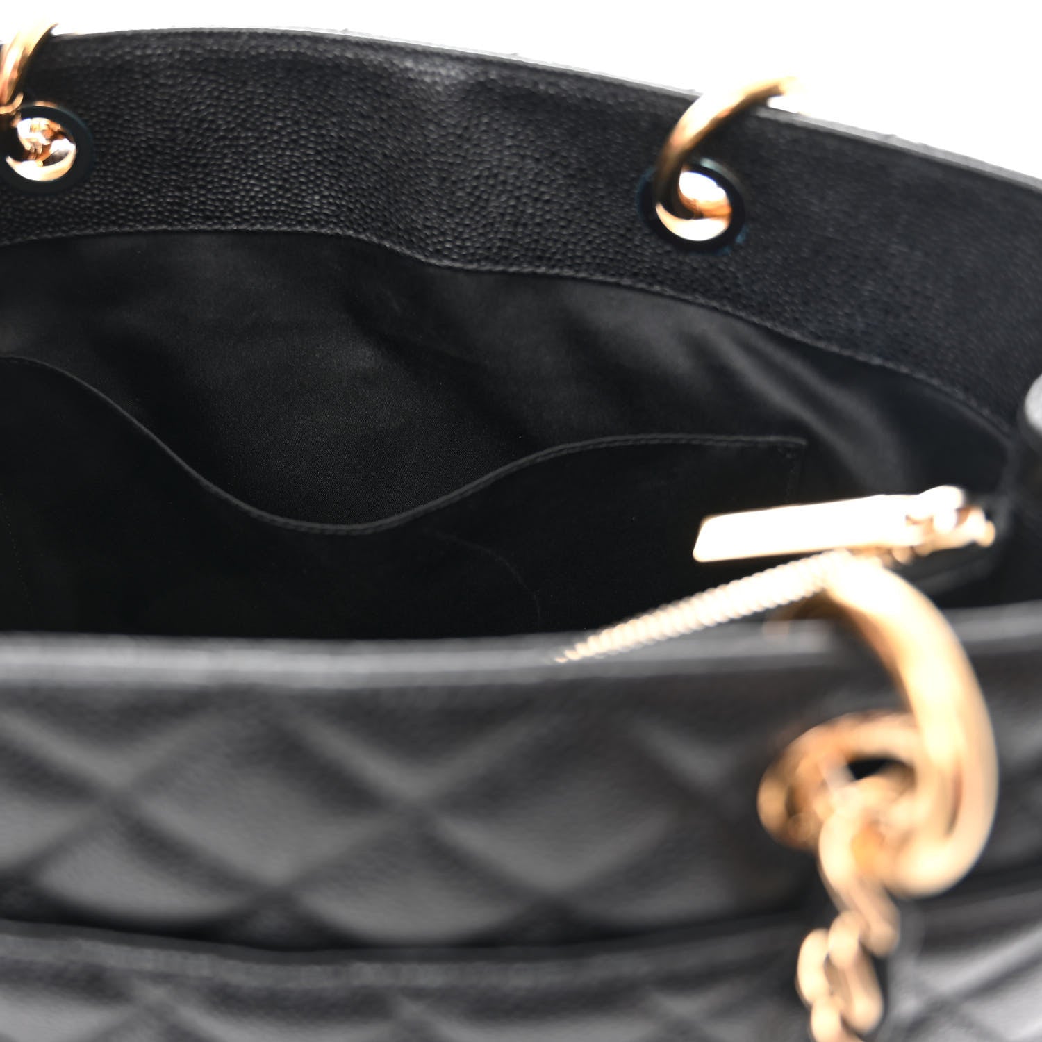 Chanel Caviar Quilted Grand Shopping Tote GST Black 11 of 17