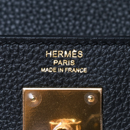 Hermes Togo Kelly Retourne 28 Black 7 of 11