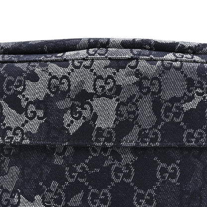 Gucci Denim GG Monogram Camouflage Belt Bag Blue 8 of 10