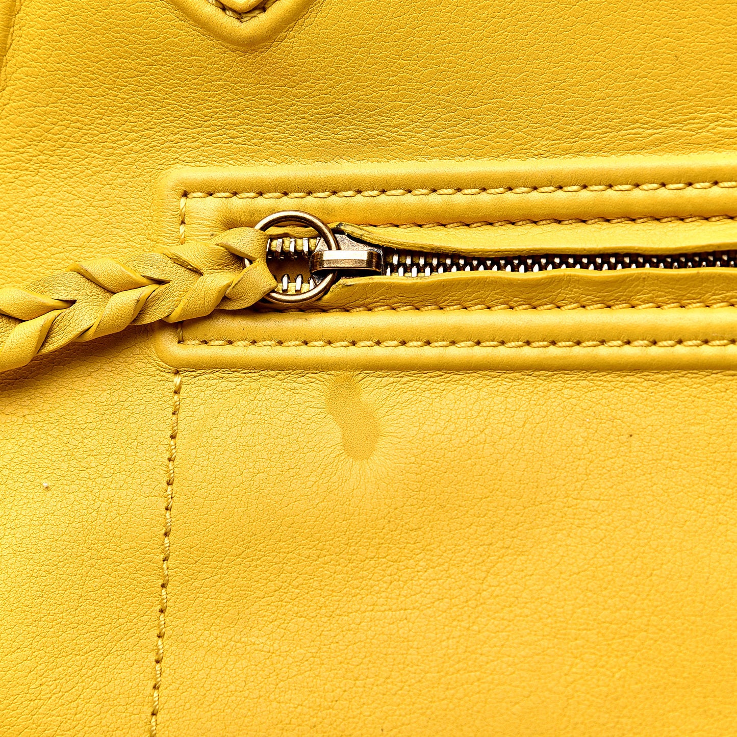 Supple Calfskin Medium Phantom Luggage Yellow