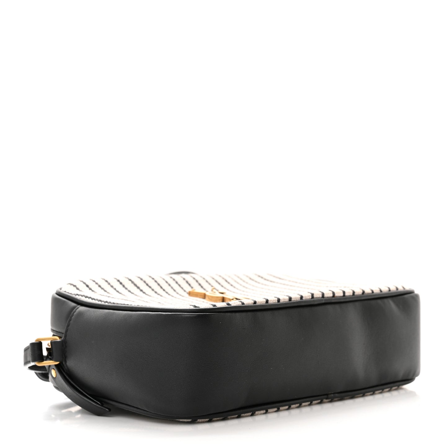 Canvas Calfskin Monogram Lou Camera Bag Black Grey Cream