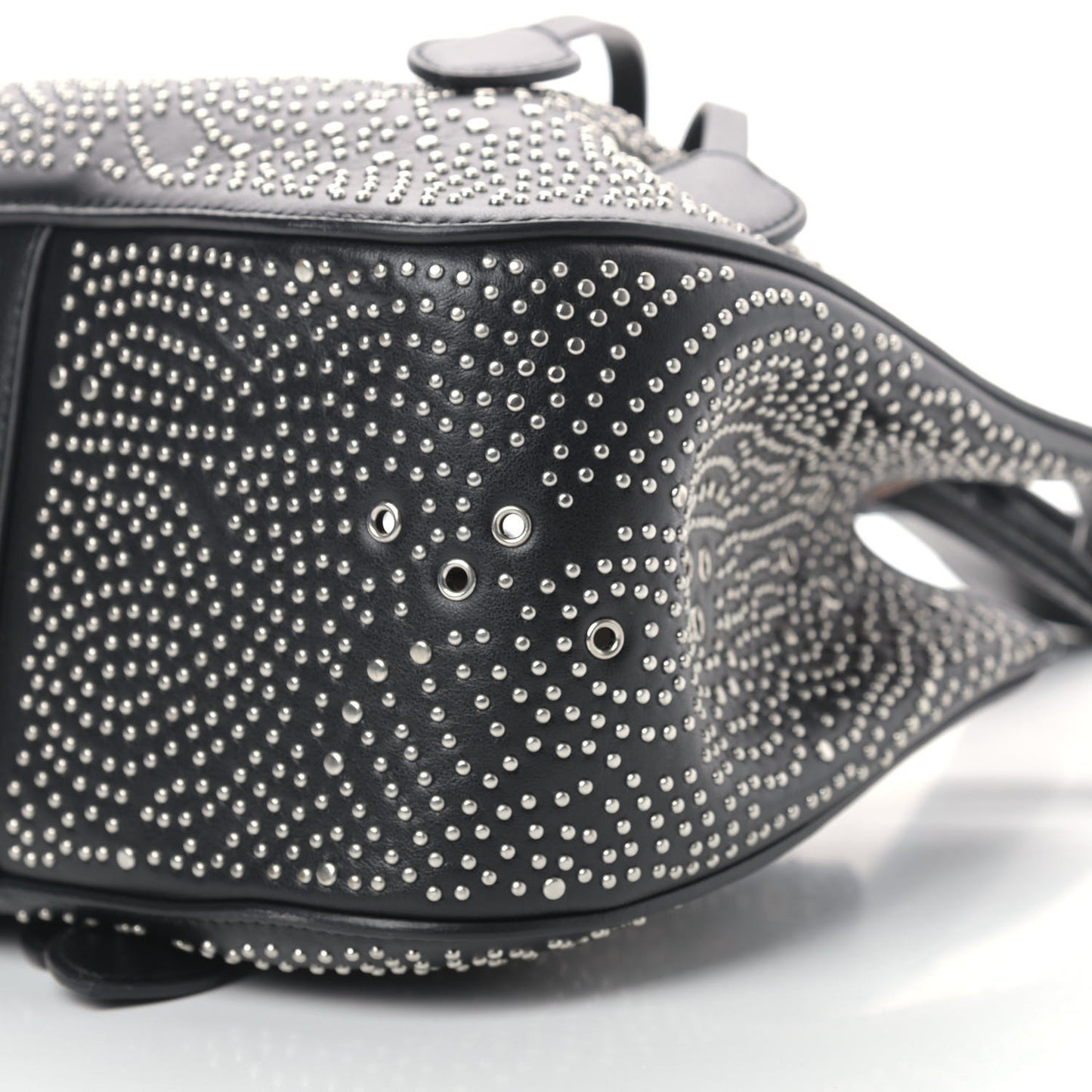 Calfskin Studded Rose-Marie 19 Bag Black