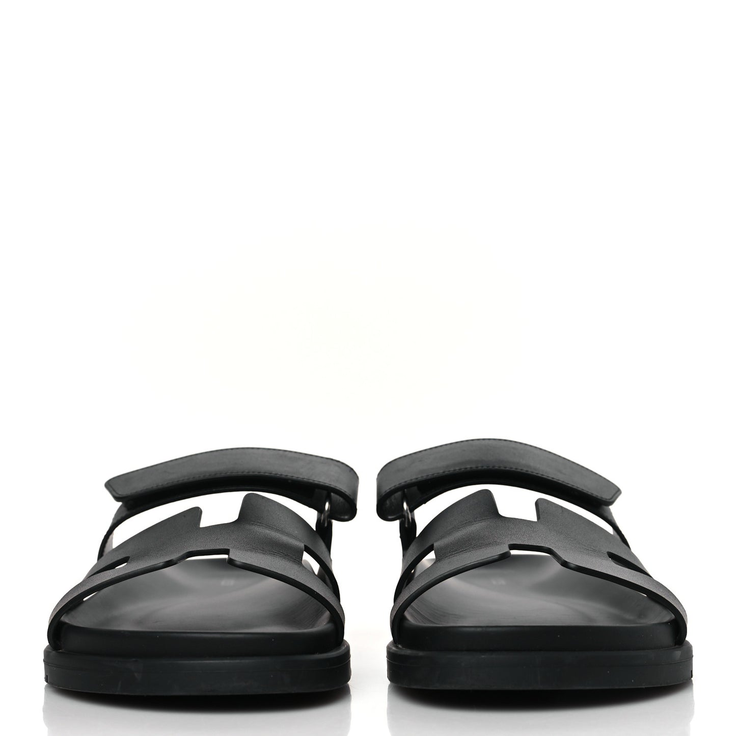 Calfskin Womens Chypre Sandals 39.5 Black