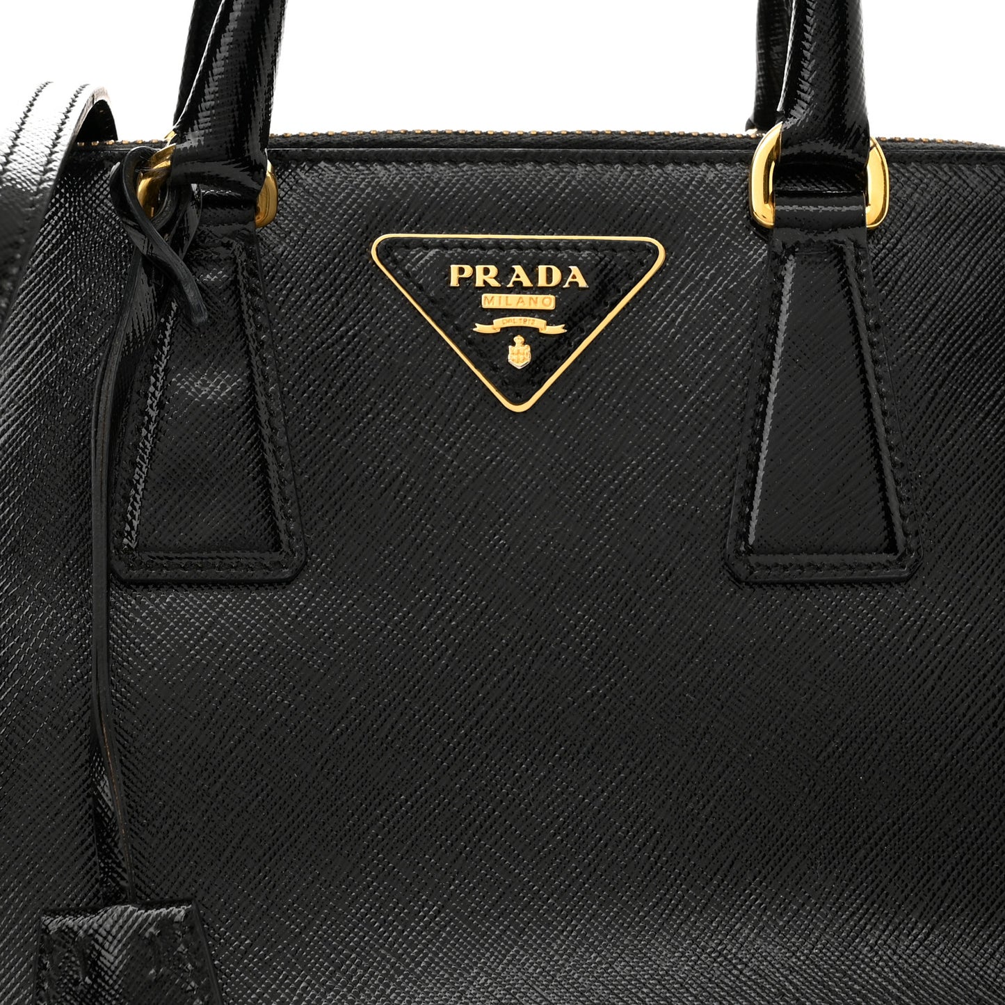 Saffiano Vernice Mini Promenade Tote Black