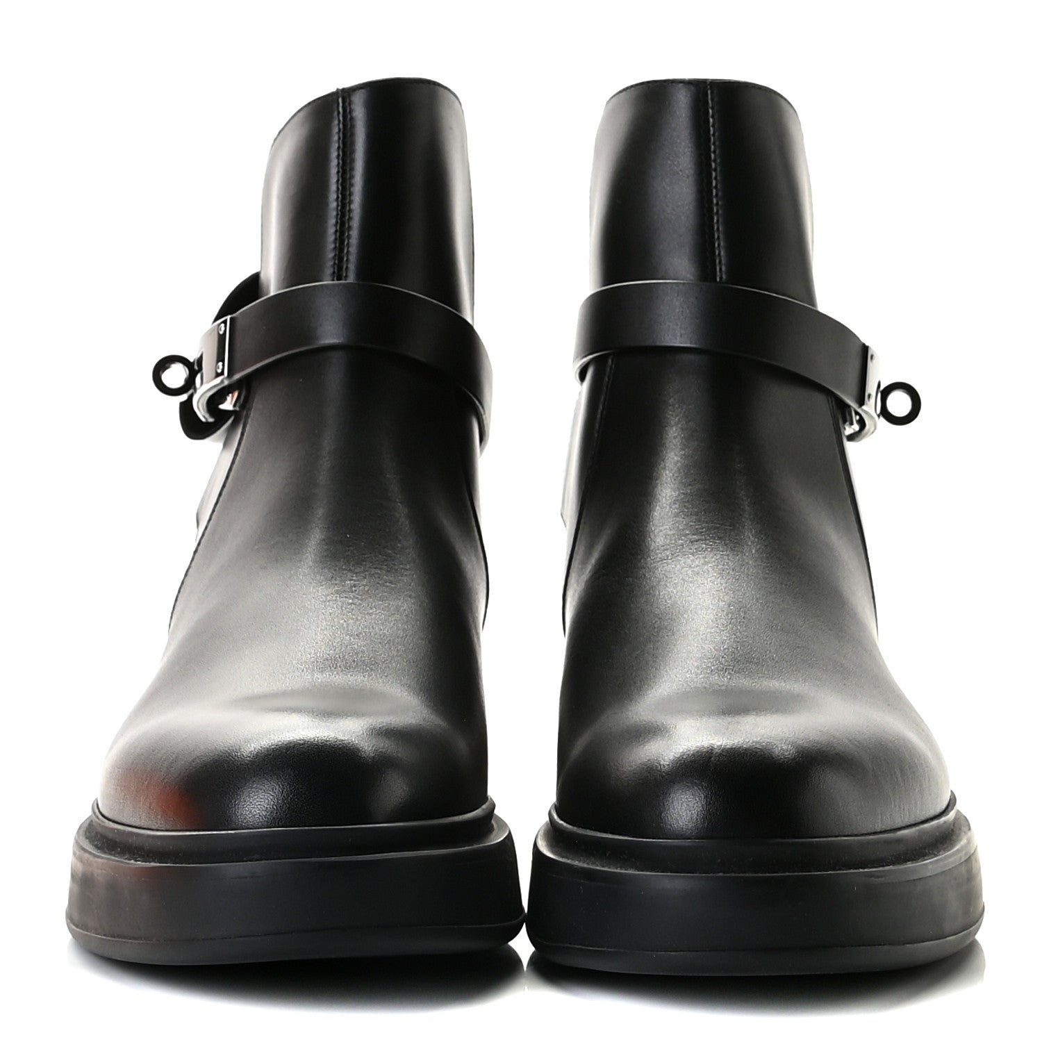 Hermes Calfskin Veo Ankle Boots 36 Black 2 of 11