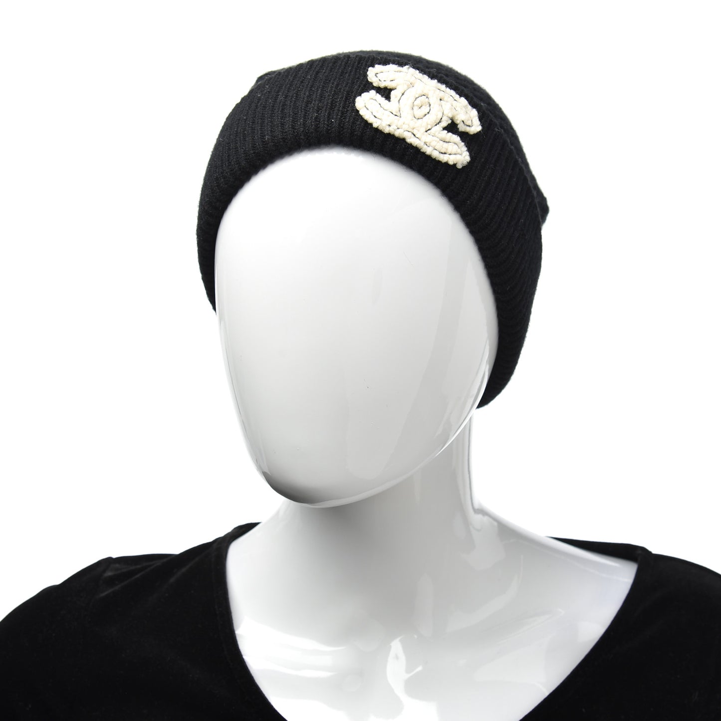 Cashmere CC Beanie Hat Black