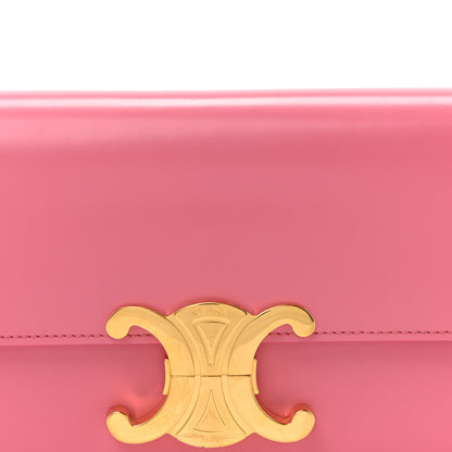 Celine Shiny Calfskin Triomphe Flamingo 8 of 14