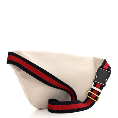 Gucci Grained Calfskin Logo Belt Bag White 3 of 11