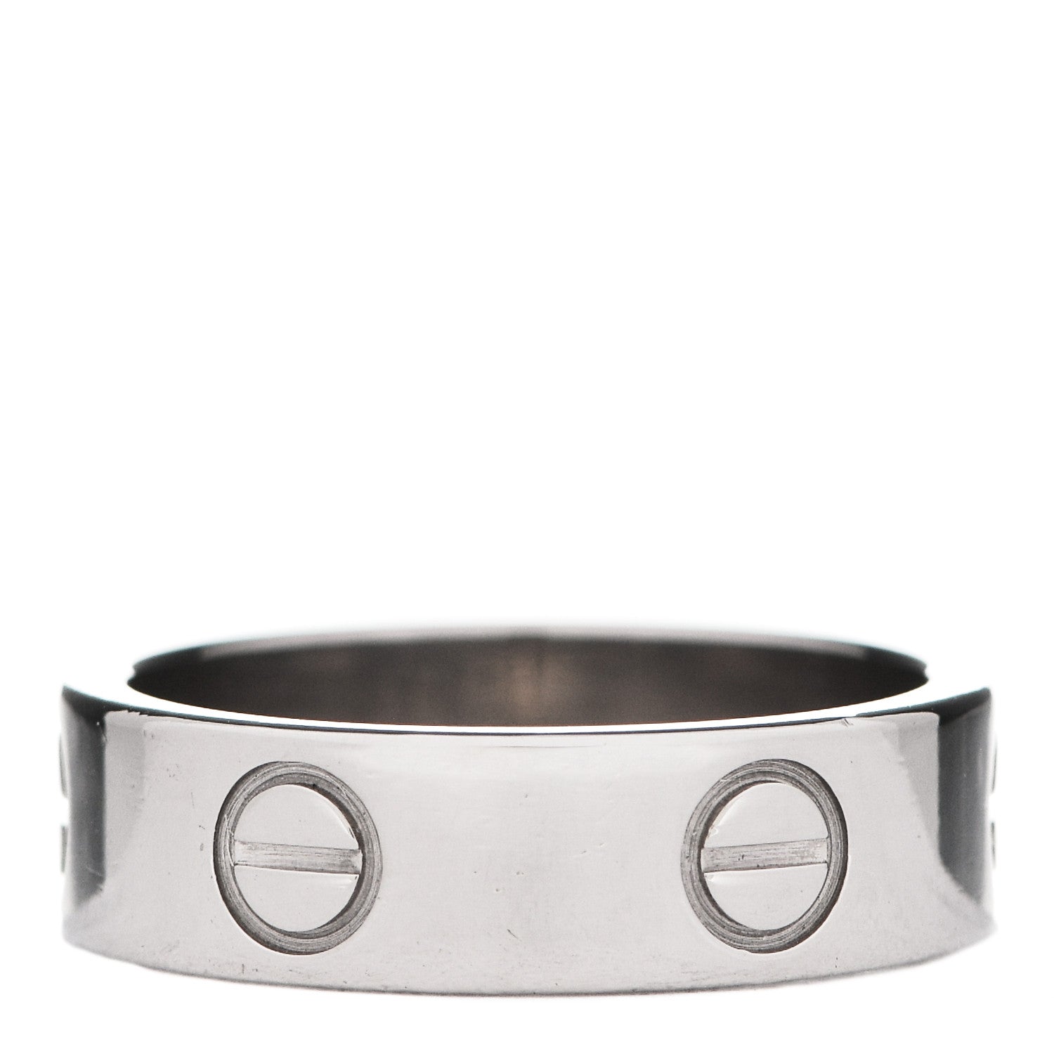 Cartier 18K White Gold 5.5mm LOVE Ring 52 6 3 of 5