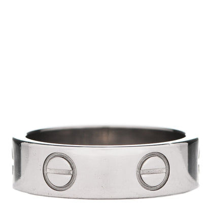 Cartier 18K White Gold 5.5mm LOVE Ring 52 6 3 of 5