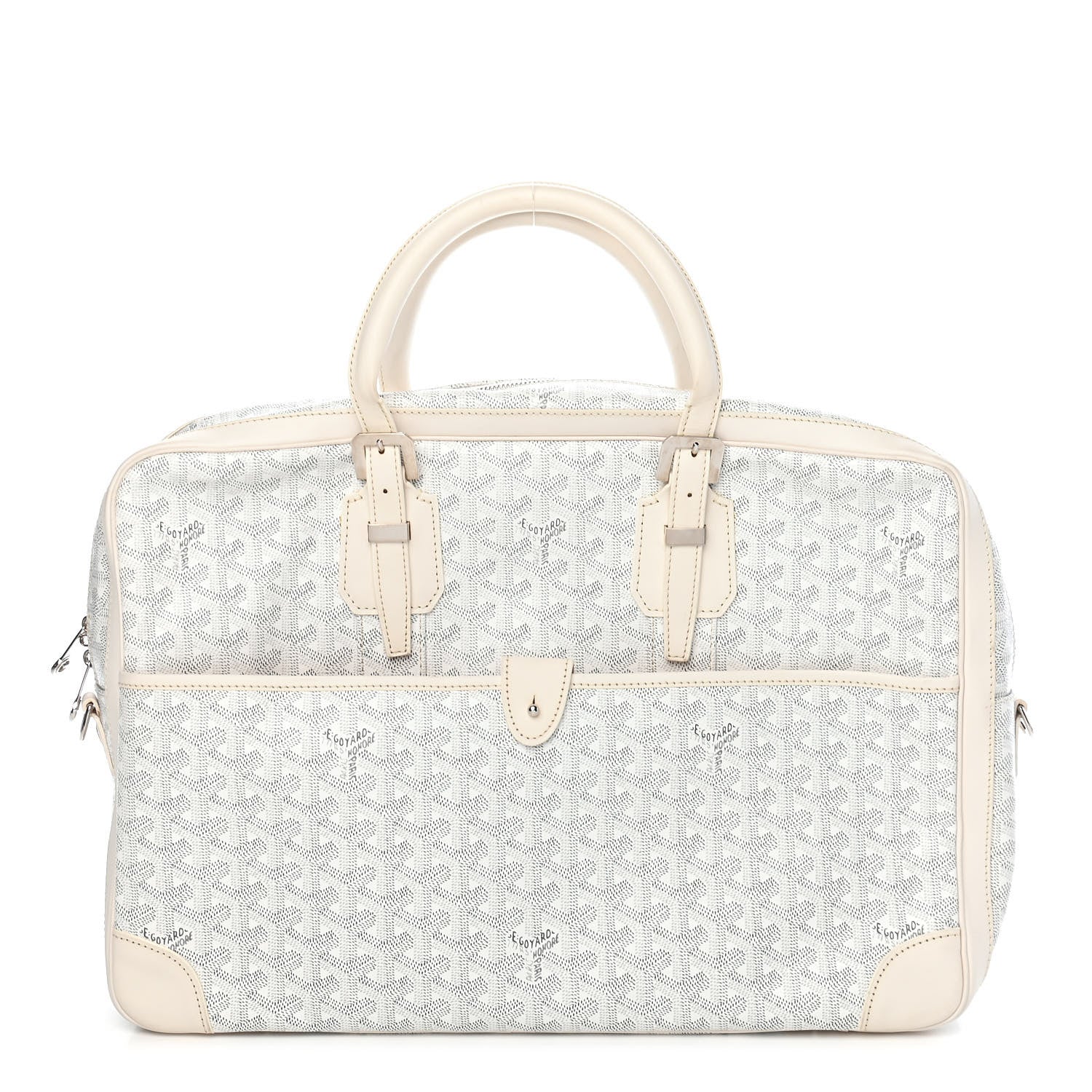 Goyard Goyardine Ambassade MM Briefcase White 1 of 7